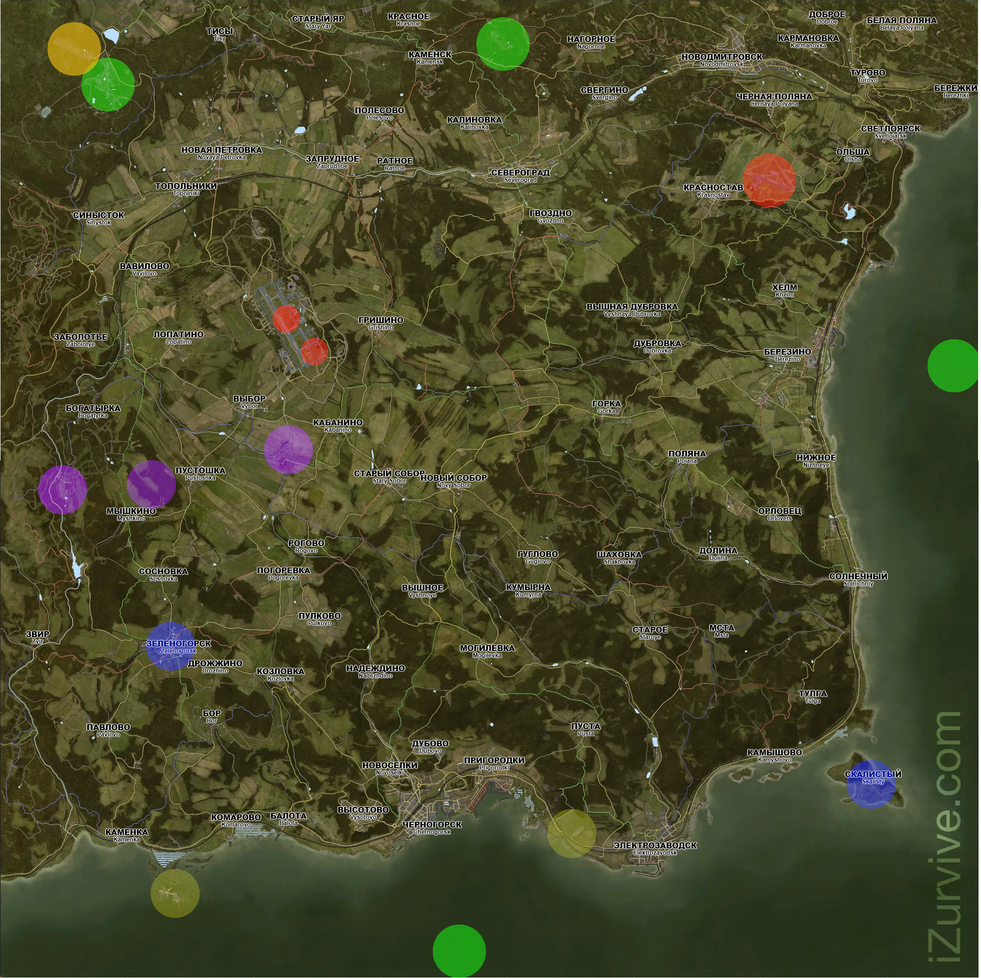 Chernarus Key Tiers